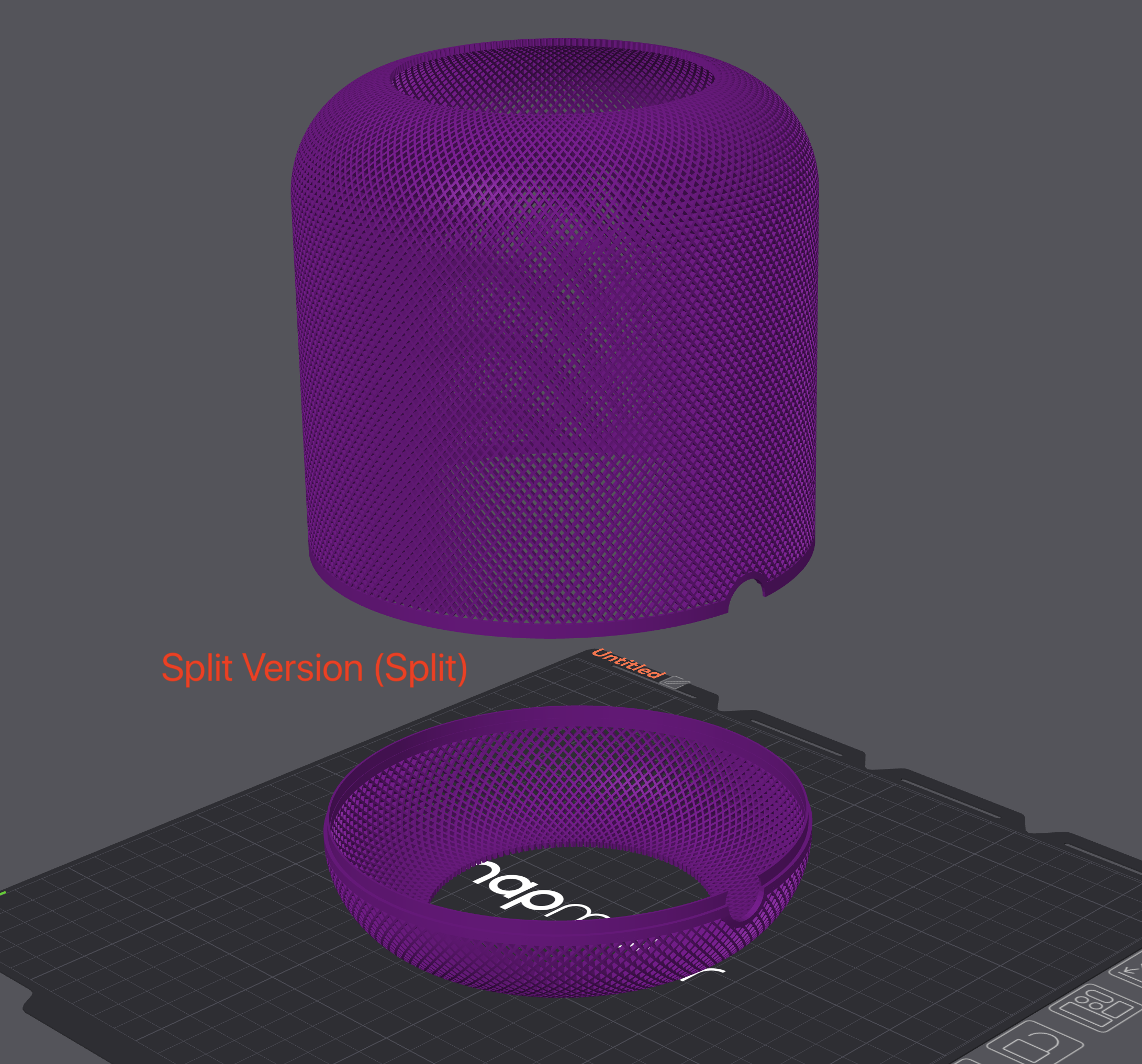 Custom Replacement Mesh for Apple HomePods